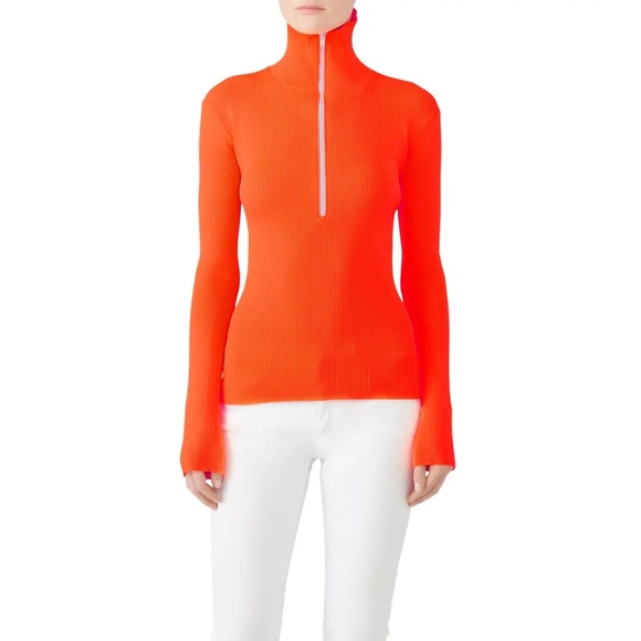 Tibi Track Zip Up Pullover Sweater size XS NWT $630 - Picture 2 of 9